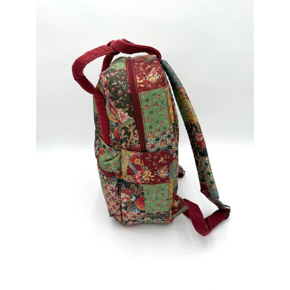Polo Ralph Lauren Floral Patchwork Backpack Red Green Preppy Collegiate Cottage main image 4